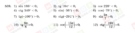 ГДЗ Алгебра 10 класс страница 539