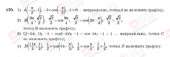 ГДЗ Алгебра 10 клас сторінка 570