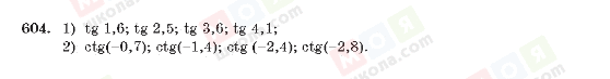 ГДЗ Алгебра 10 класс страница 604