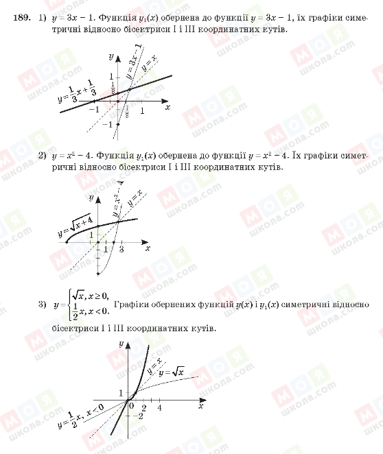 ГДЗ Алгебра 10 клас сторінка 189