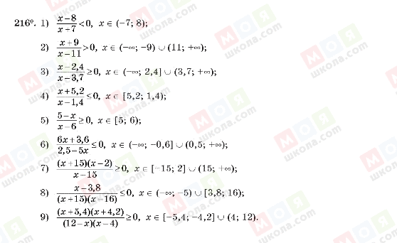 ГДЗ Алгебра 10 класс страница 216