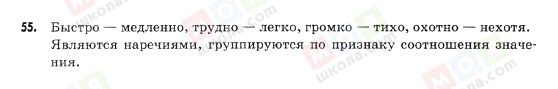 ГДЗ Російська мова 9 клас сторінка 55