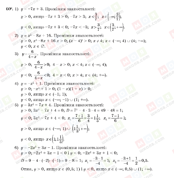 ГДЗ Алгебра 10 клас сторінка 60