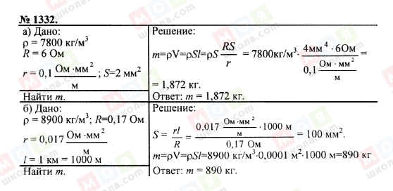 ГДЗ Физика 7 класс страница 1332