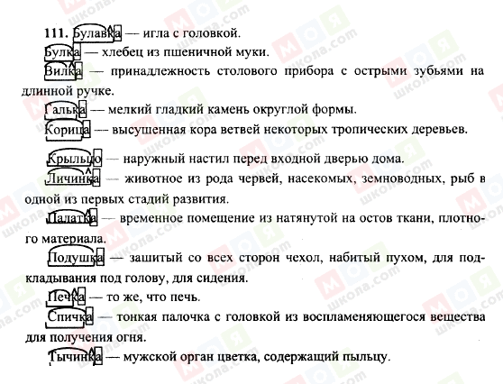 ГДЗ Російська мова 10 клас сторінка 111