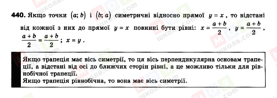 ГДЗ Геометрія 9 клас сторінка 440