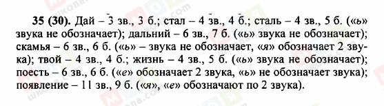 ГДЗ Російська мова 5 клас сторінка 35 (30)