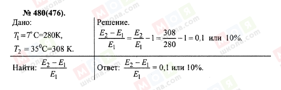 ГДЗ Физика 10 класс страница 480(476)