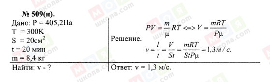 ГДЗ Физика 10 класс страница 509(н)