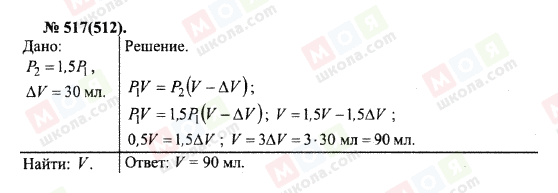 ГДЗ Физика 10 класс страница 517(512)