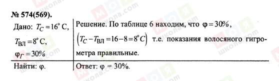 ГДЗ Физика 10 класс страница 574(569)