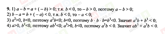 ГДЗ Алгебра 8 клас сторінка 9