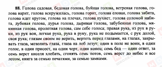 ГДЗ Російська мова 10 клас сторінка 88