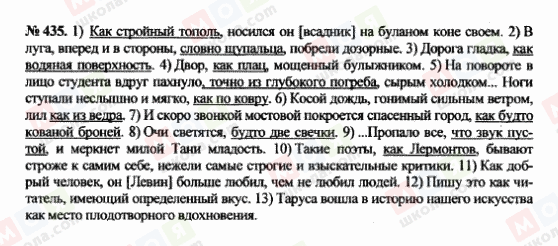 ГДЗ Російська мова 10 клас сторінка 435
