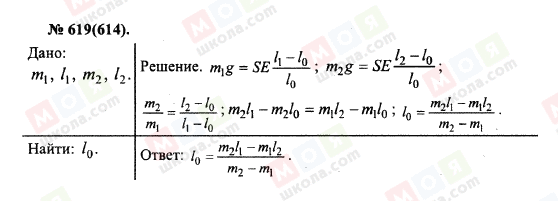 ГДЗ Физика 10 класс страница 619(614)