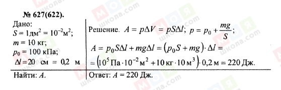 ГДЗ Физика 10 класс страница 627(622)