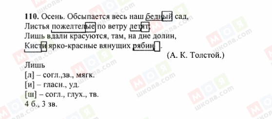 ГДЗ Русский язык 6 класс страница 110