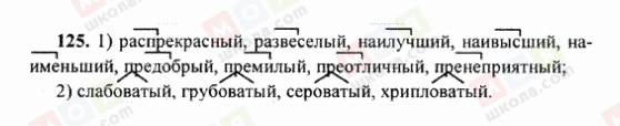 ГДЗ Російська мова 6 клас сторінка 125