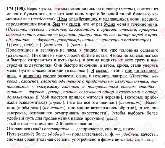 ГДЗ Русский язык 9 класс страница 174