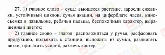 ГДЗ Російська мова 6 клас сторінка 27