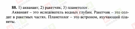 ГДЗ Російська мова 6 клас сторінка 88