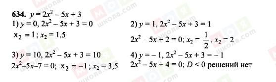 ГДЗ Алгебра 8 класс страница 634