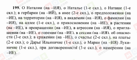 ГДЗ Русский язык 6 класс страница 199