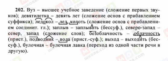 ГДЗ Русский язык 6 класс страница 202