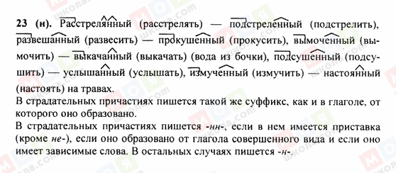 ГДЗ Російська мова 9 клас сторінка 23