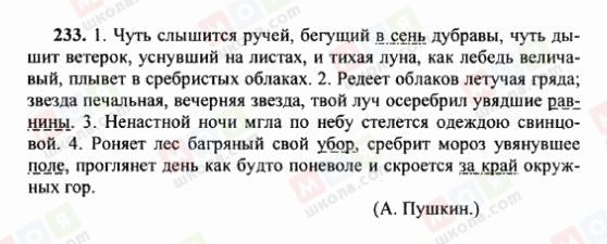 ГДЗ Російська мова 6 клас сторінка 233