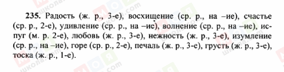 ГДЗ Російська мова 6 клас сторінка 235