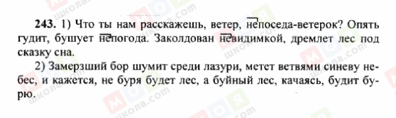 ГДЗ Російська мова 6 клас сторінка 243