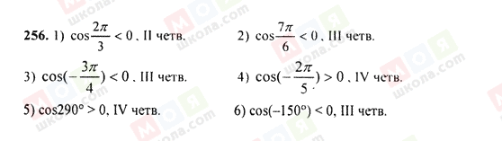 ГДЗ Алгебра 9 клас сторінка 256