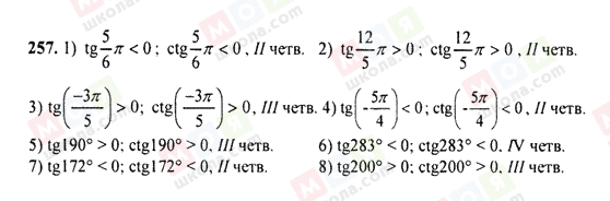 ГДЗ Алгебра 9 клас сторінка 257