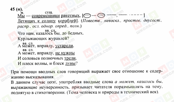 ГДЗ Русский язык 9 класс страница 45
