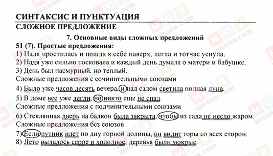 ГДЗ Російська мова 9 клас сторінка 51