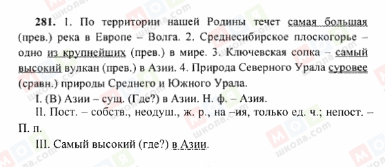 ГДЗ Русский язык 6 класс страница 281