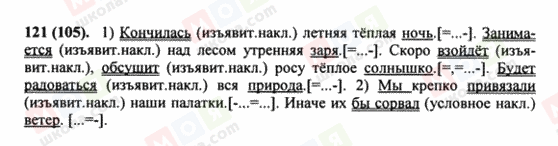 ГДЗ Російська мова 8 клас сторінка 121(105)