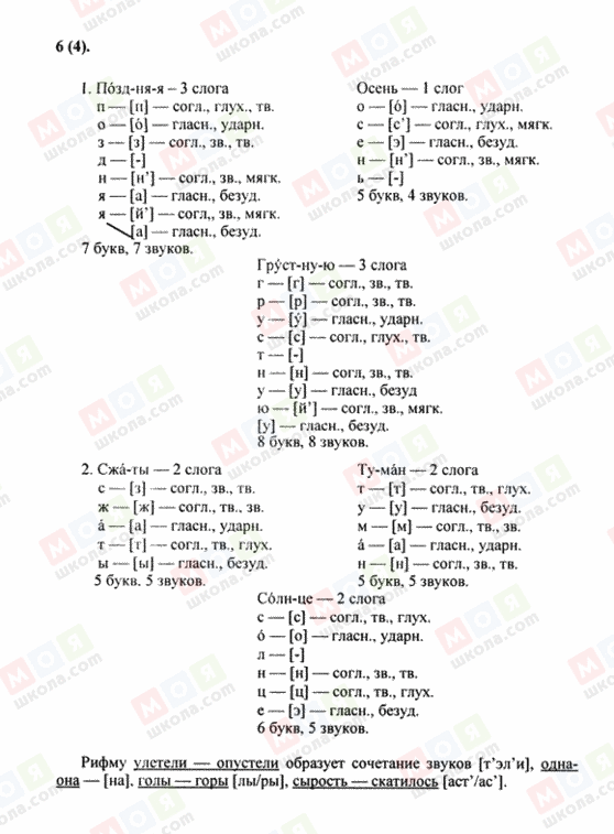 ГДЗ Російська мова 8 клас сторінка 6(4)