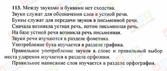 ГДЗ Русский язык 6 класс страница 113