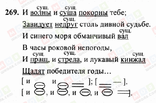 ГДЗ Російська мова 6 клас сторінка 269