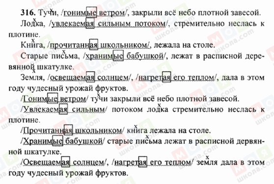 ГДЗ Русский язык 6 класс страница 316