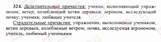 ГДЗ Російська мова 6 клас сторінка 324