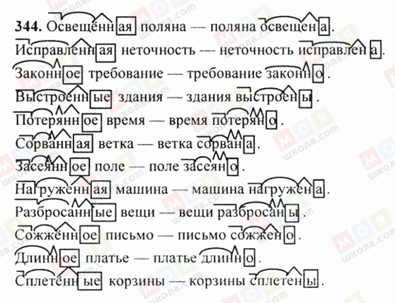 ГДЗ Русский язык 6 класс страница 344