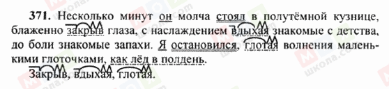 ГДЗ Російська мова 6 клас сторінка 371