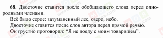 ГДЗ Російська мова 6 клас сторінка 68