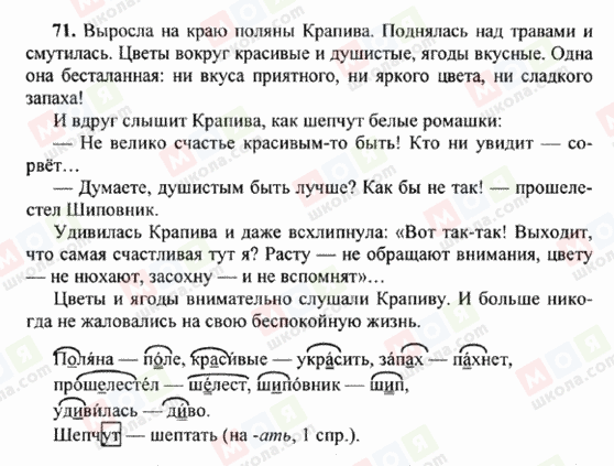 ГДЗ Русский язык 6 класс страница 71