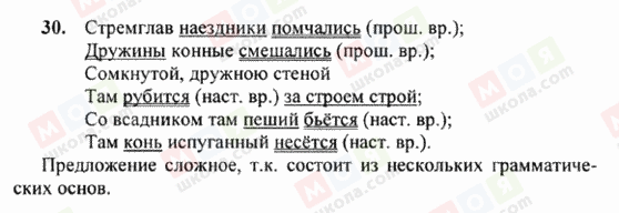 ГДЗ Російська мова 6 клас сторінка 30