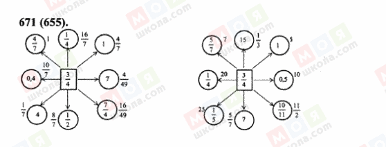 ГДЗ Математика 6 класс страница 671(655)