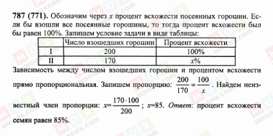 ГДЗ Математика 6 клас сторінка 787(771)